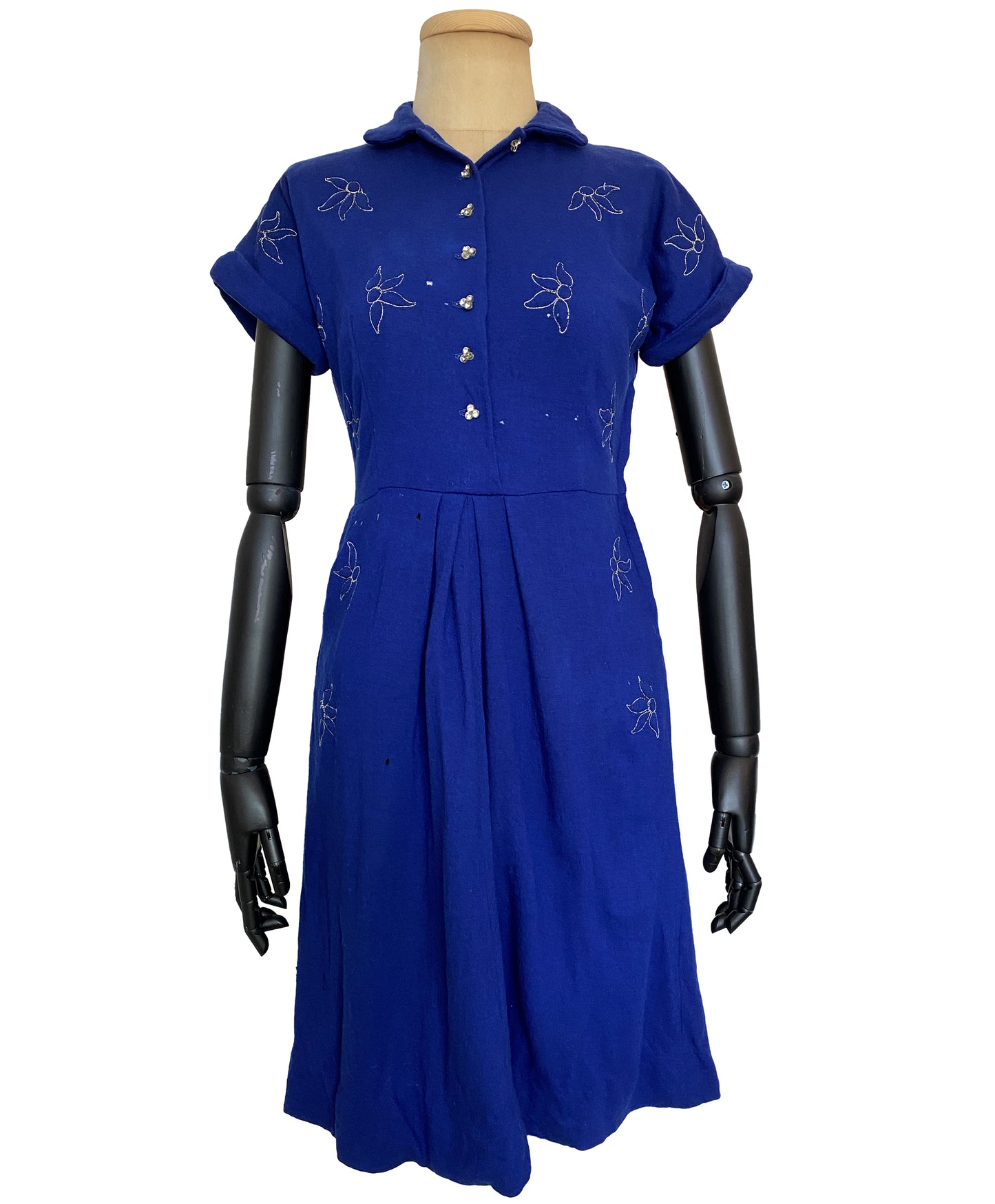 1940s Blue Dress (S)