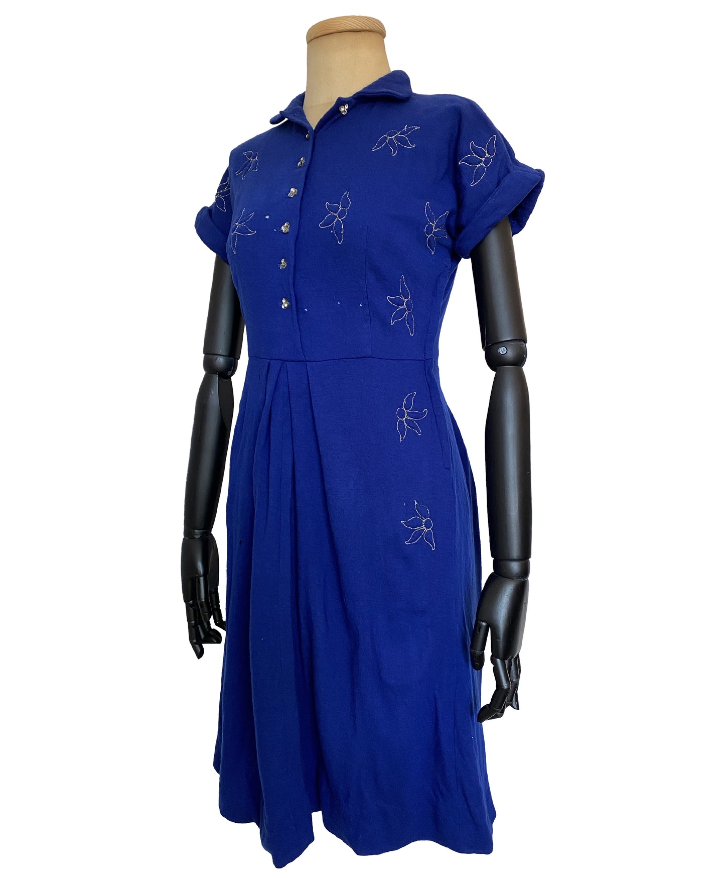 1940s Blue Dress (S)