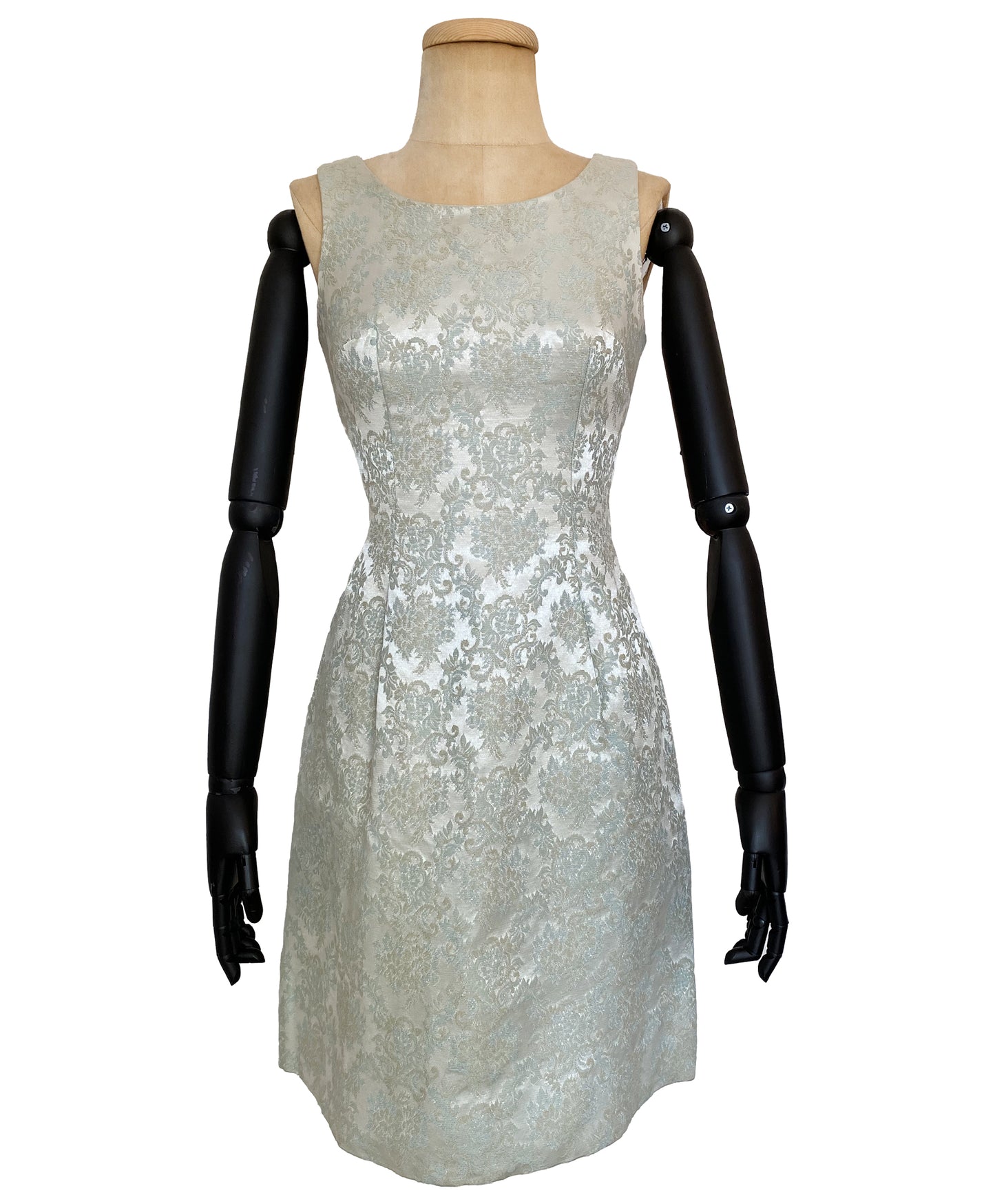 1960s Ice Blue Swing Coat and Dress Set (S)