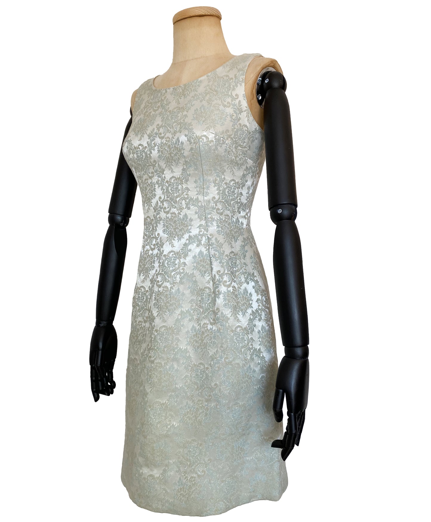 1960s Ice Blue Swing Coat and Dress Set (S)