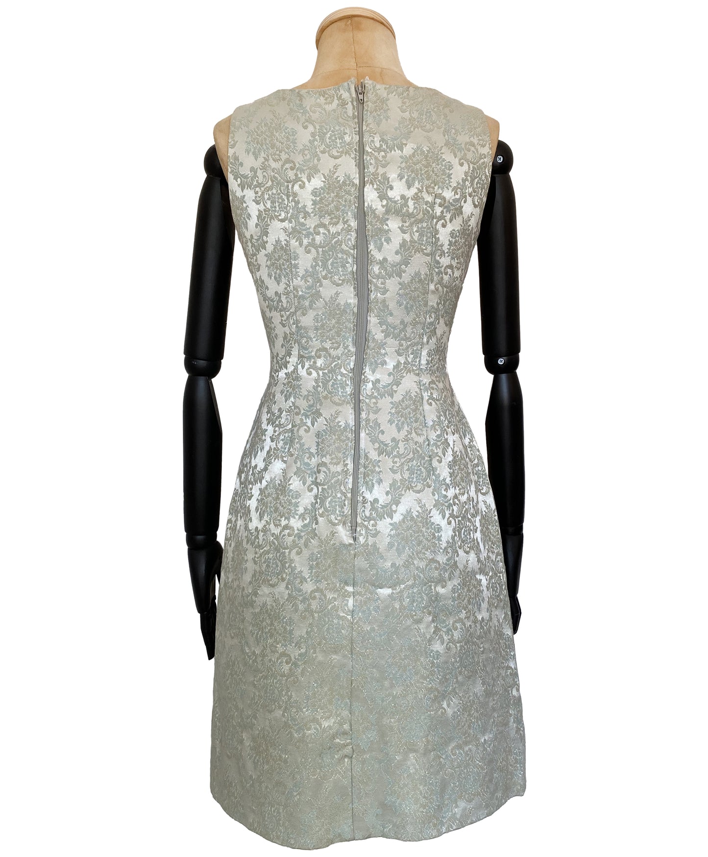 1960s Ice Blue Swing Coat and Dress Set (S)