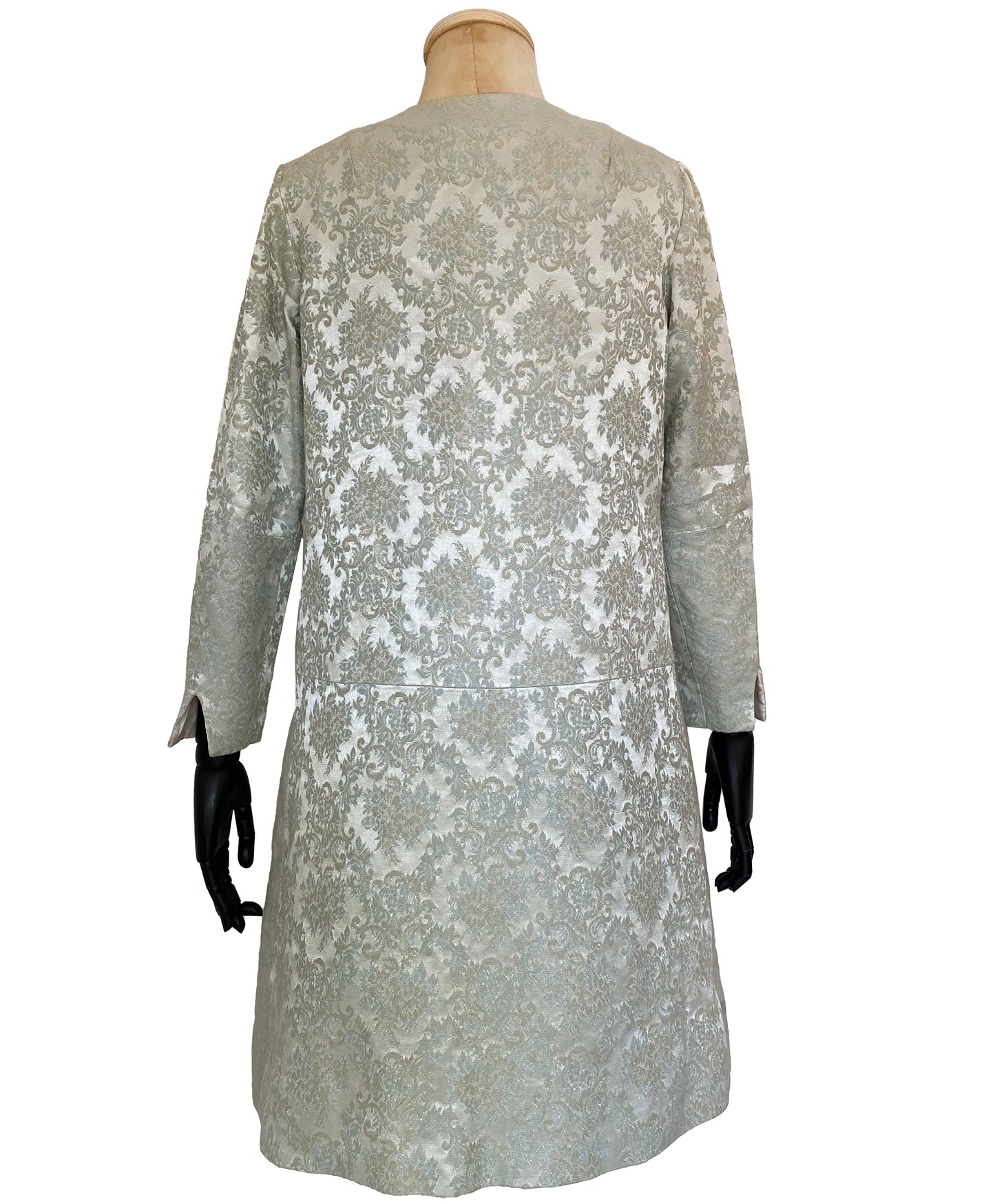 1960s Ice Blue Swing Coat and Dress Set (S)