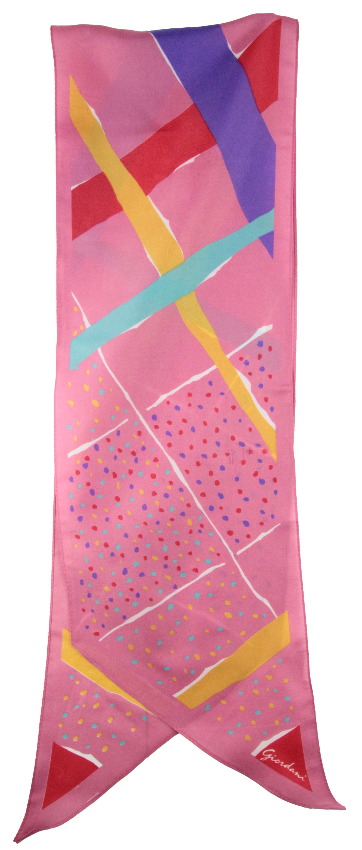 1980s Confetti Prints Oblong Scarf by Giodani