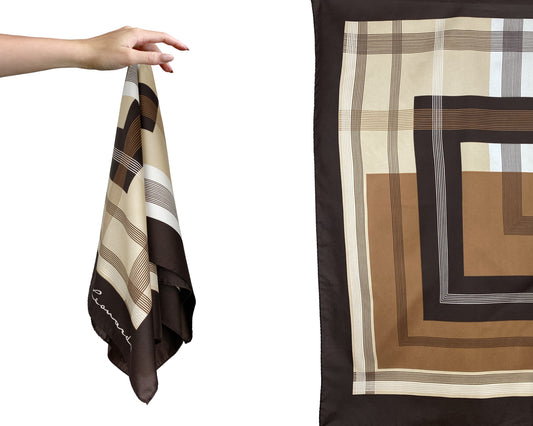 1970s Geo Striped Large Scarf by Leonardi