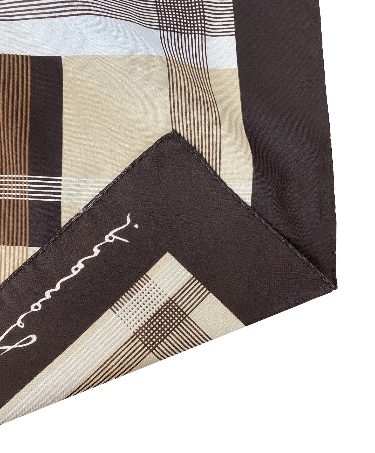1970s Geo Striped Large Scarf by Leonardi