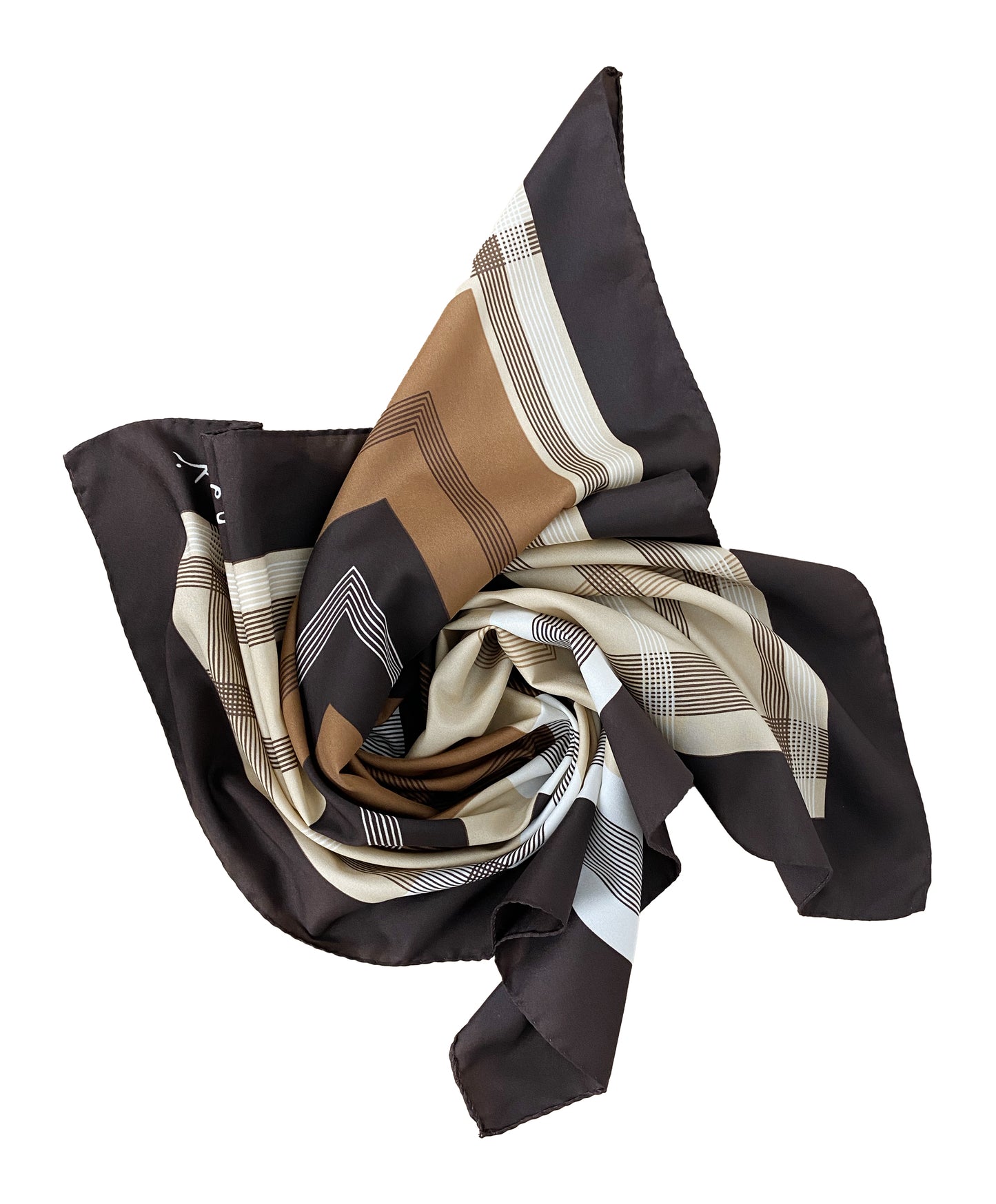 1970s Geo Striped Large Scarf by Leonardi