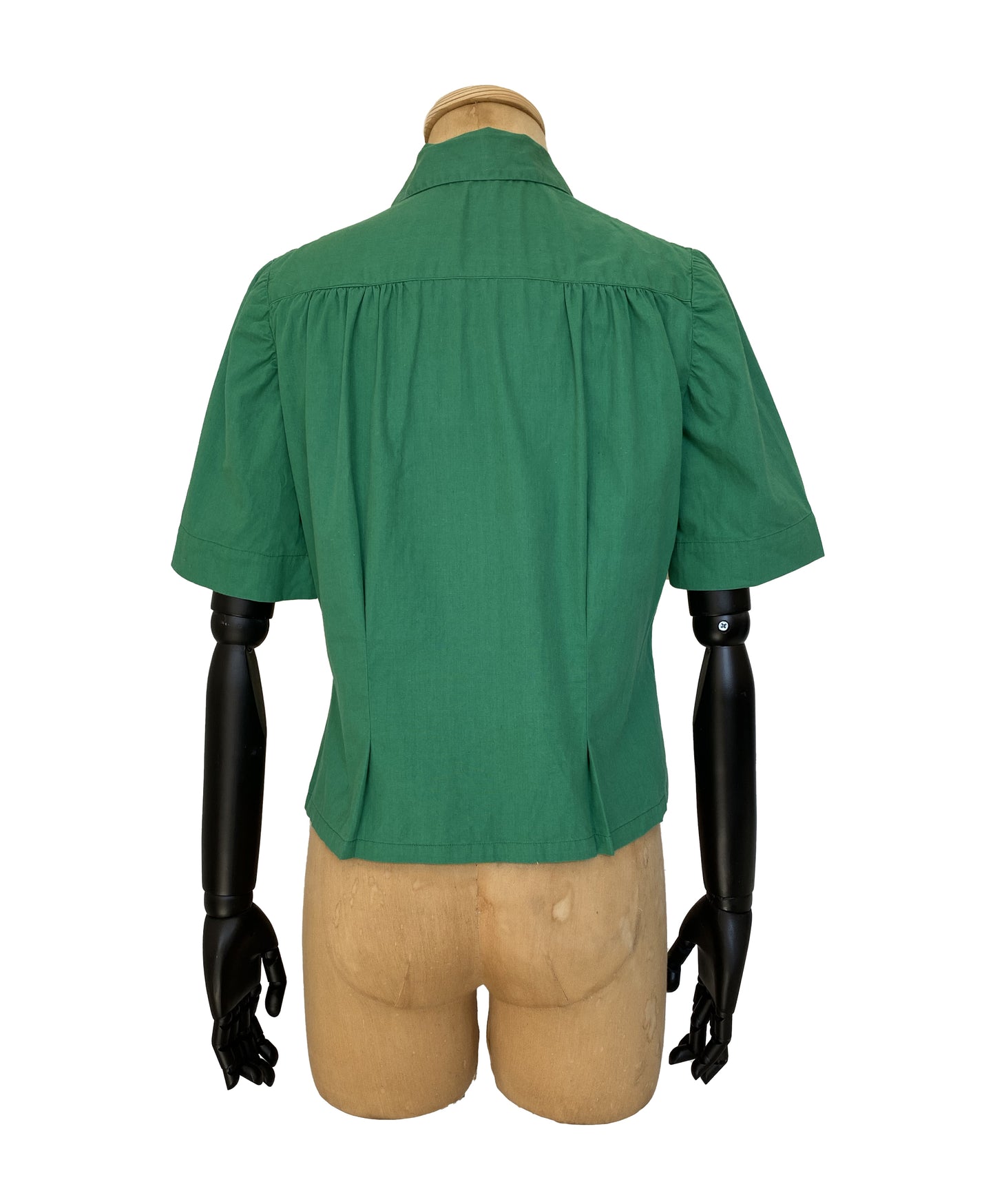 1940s Short Sleeve Cotton Shirt (S)